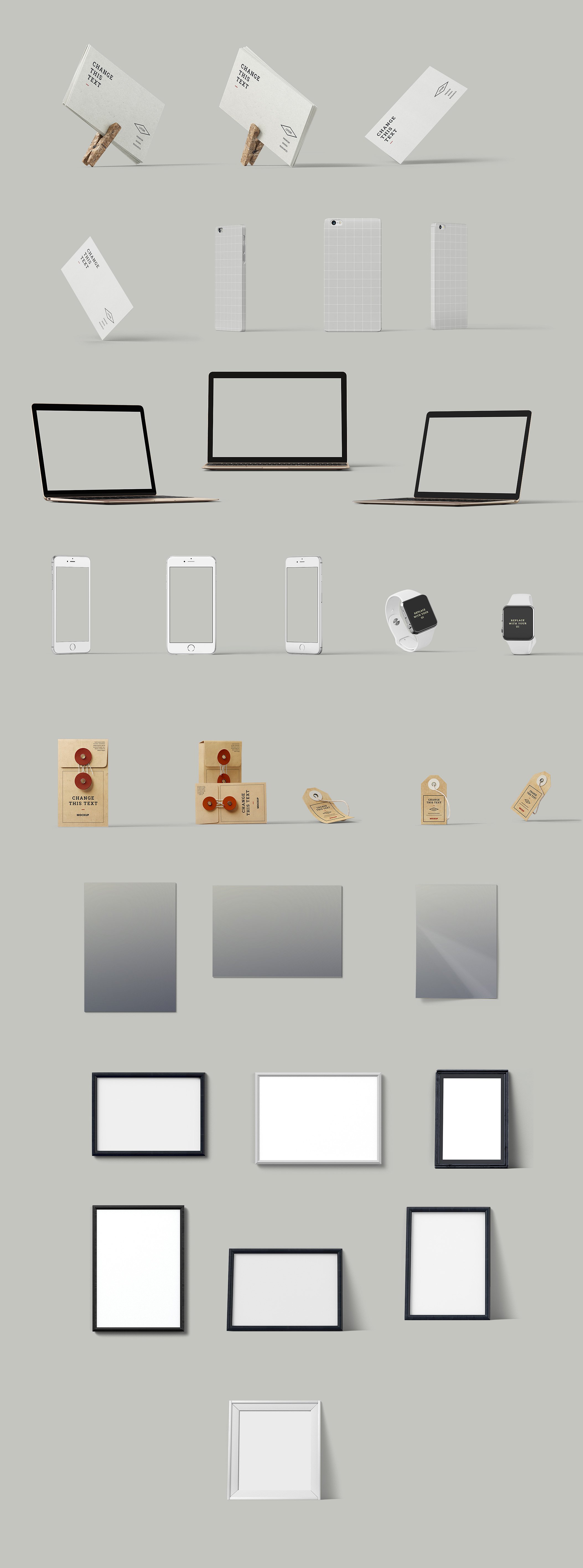 8.3GB超容量女性小物样机素材 Girly Stationery Mockup Creator（高清实物元素+场景样机）插图(39)