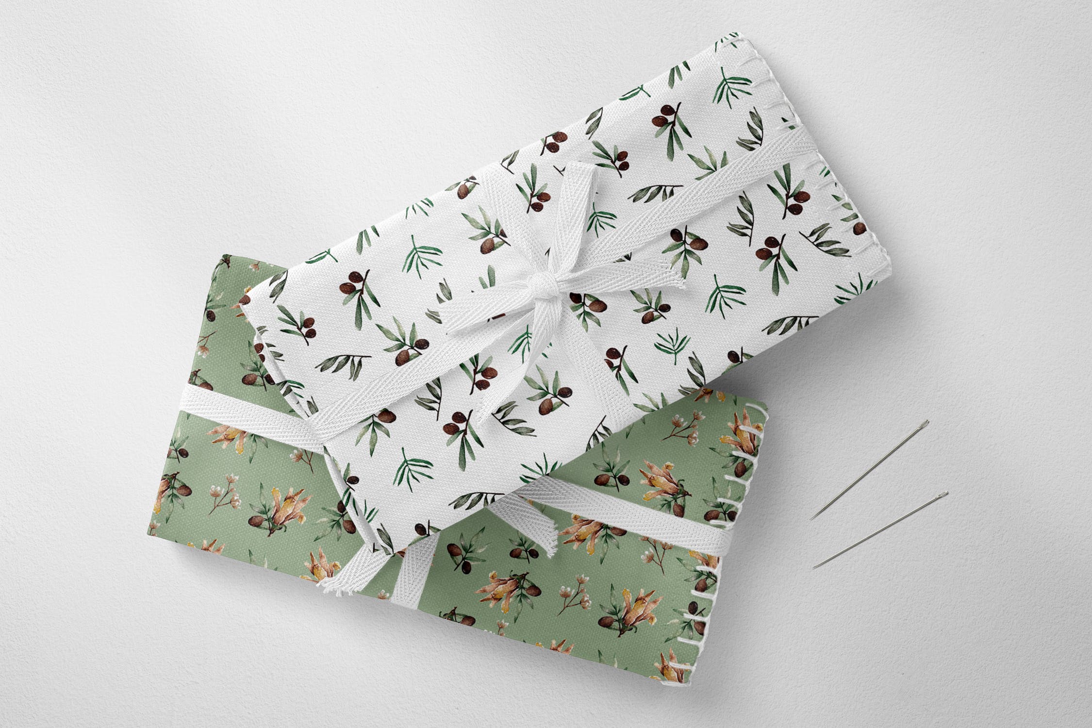 植物花卉水彩手绘图案纹样背景设计套装 Floral Botanical Watercolor Set插图(3)