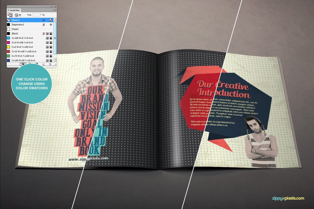 一款复古风画册模版下载[ai,indd,pdf]插图(5)