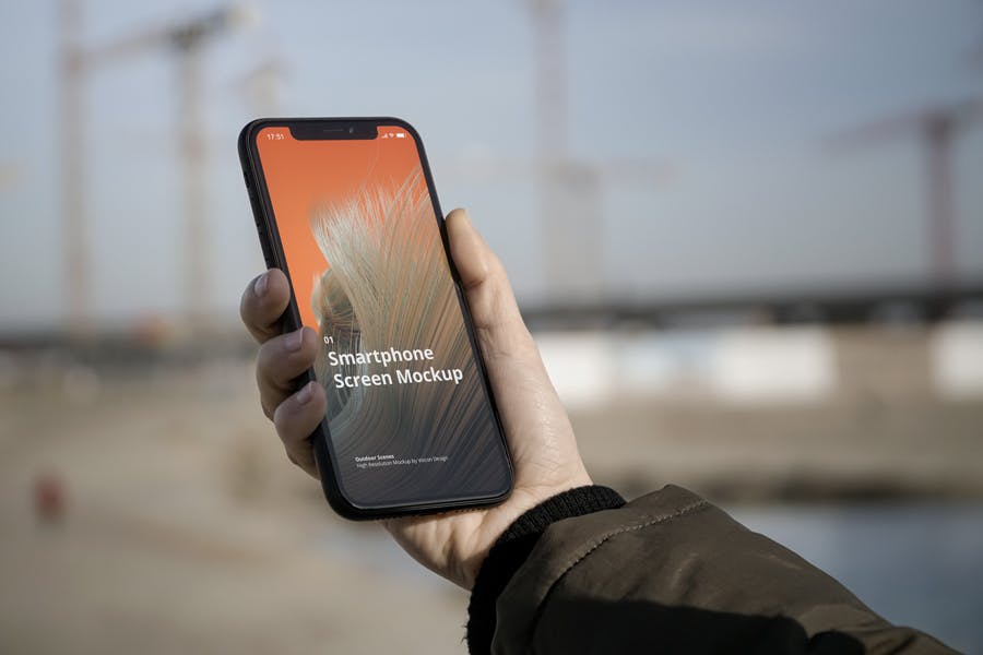 户外场景全面屏手机素材库精选样机模板 Phone Mockup Outdoor Scenes插图(7)