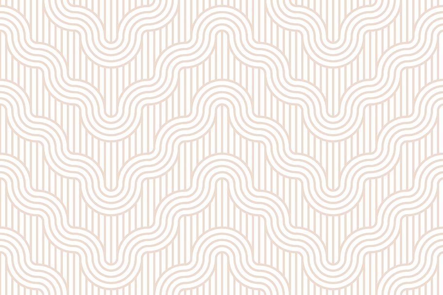 曲线线条几何图形花样素材 Winding Seamless Patterns. Set 2插图(4)