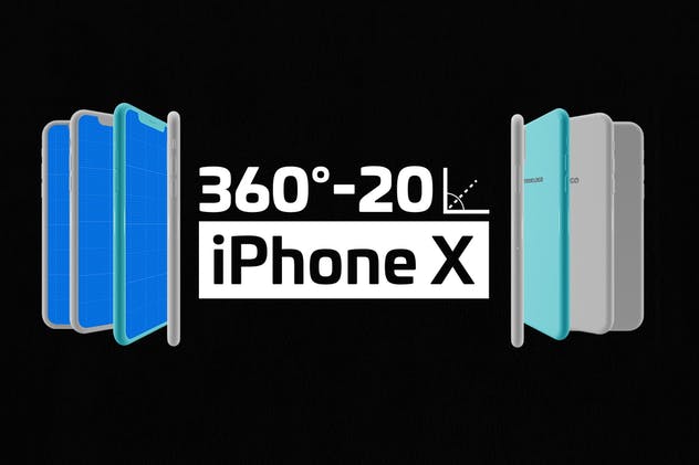 极简主义 iPhone X 样机模板 Minimal iPhone Mockup插图(1)