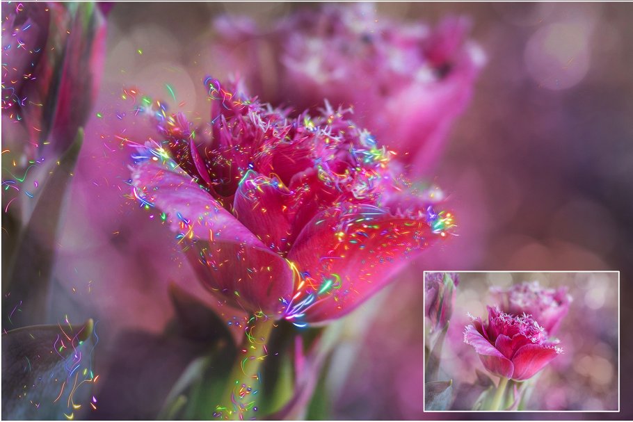 4K高清分辨率魔幻光线叠层背景v4 4K Magic Light Overlays Vol. 4插图(1)