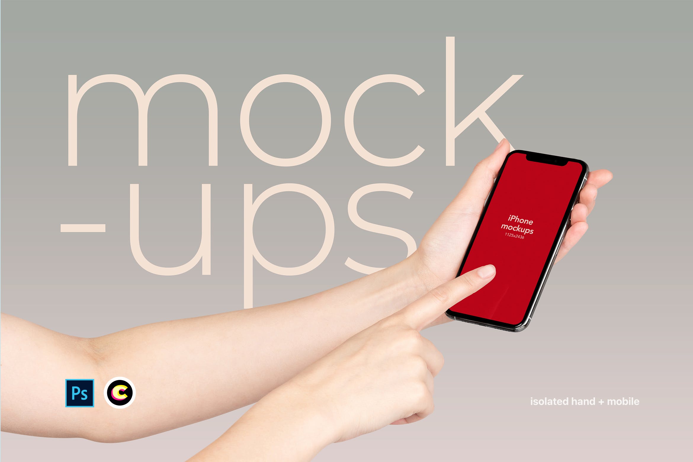 手持iPhone 11手机屏幕演示预览样机模板 iPhone 11 Mockup插图