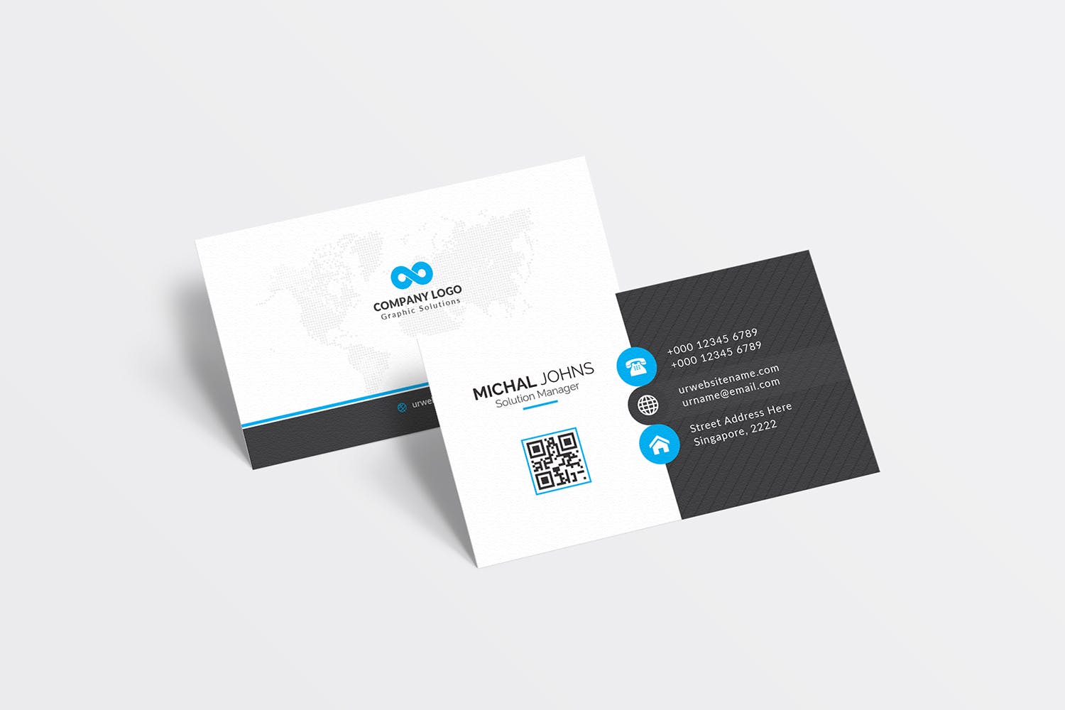 经典排版风格企业素材库精选名片模板 Business Card插图(1)