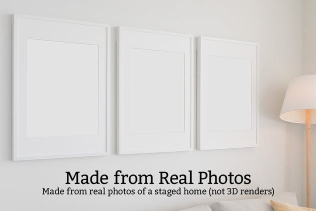 15张家居装饰相框画框样机套装 15 Poster Set Mockups插图(2)