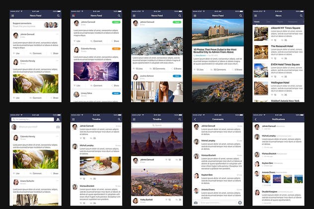 即拿即用通用手机APP应用UI套件 Mountify Mobile UI Kit插图(7)