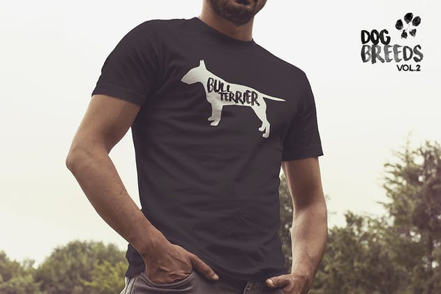 10款动物犬种矢量插画素材 10 Dog Breeds vol2 + Bonus插图(4)