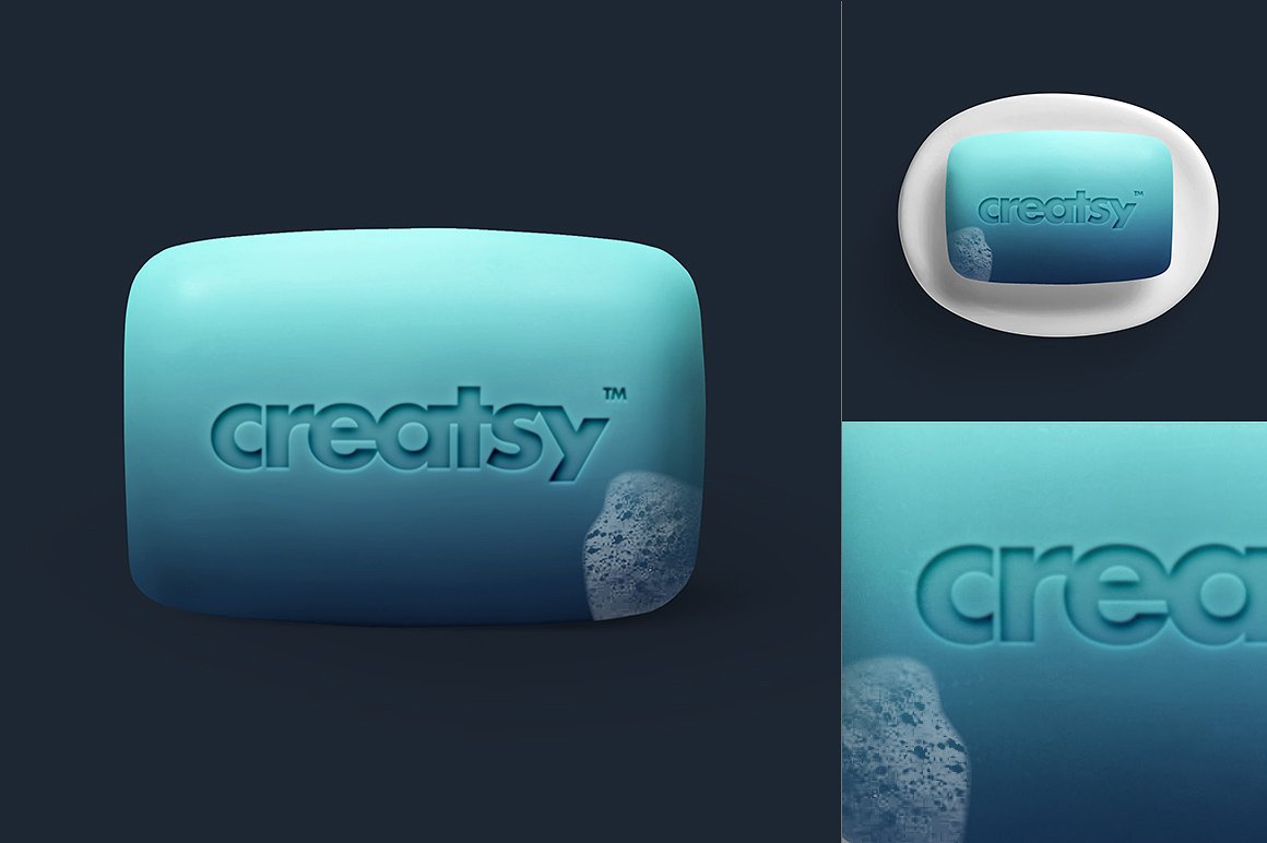 日用快消品肥皂样机模板 Soap Mockup Set插图(2)