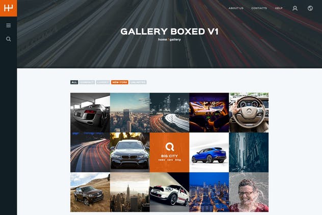 汽车租赁和预订网站设计PSD模板 Rentify – Car Rental & Booking PSD Template插图(12)
