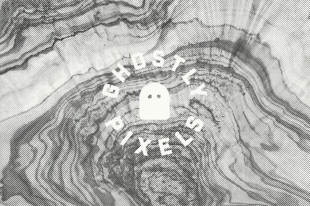 木纹半色调纹理设计素材合集 Wood Halftone Textures插图(4)