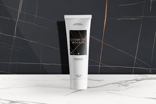 美容化妆品软管包装样机 Cosmetic Tube Packaging Mockup插图(2)