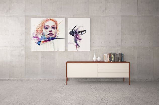 室内油画作品展示样机模板Vol.4 Picture Art Mockup [Vol 4]插图(4)