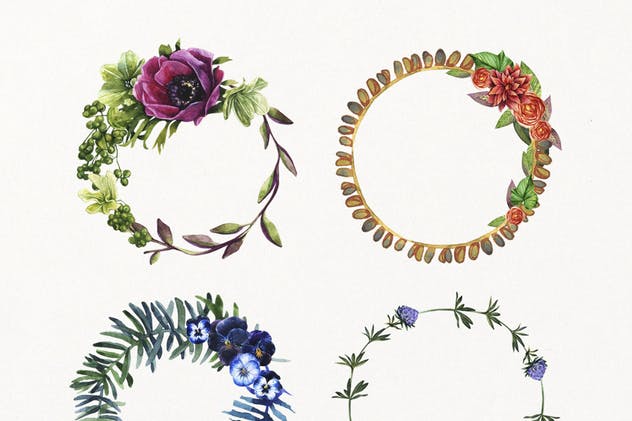 多元素魔法水彩插图套装 Enchanted Watercolor Kit插图(5)