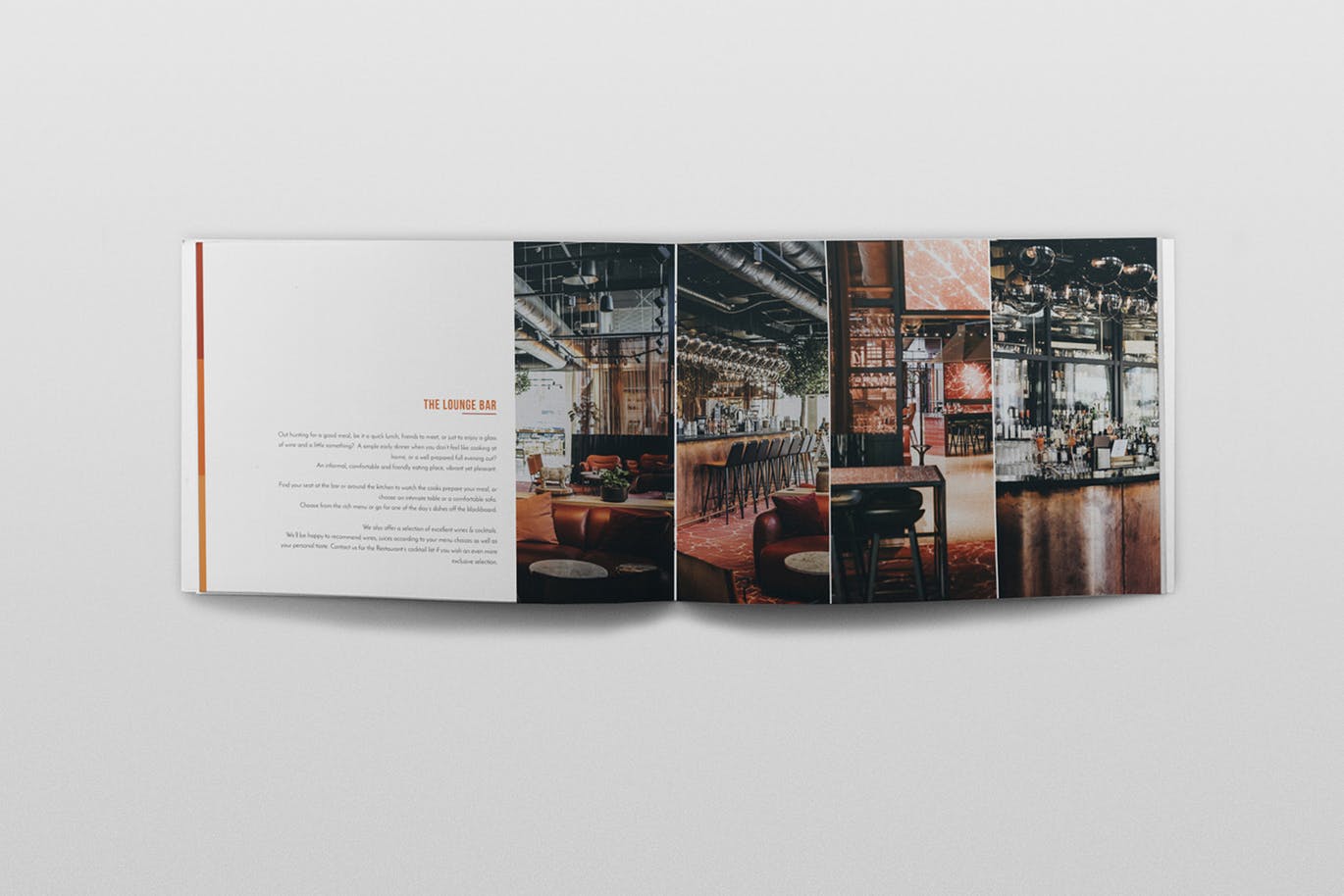 高档西餐厅宣传画册设计模板 Restaurant Brochure Template插图(5)