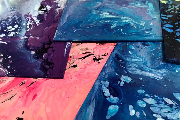 丙烯酸树脂抽象无缝背景纹理 Seamless Acrylic Abstraction Textures插图(6)