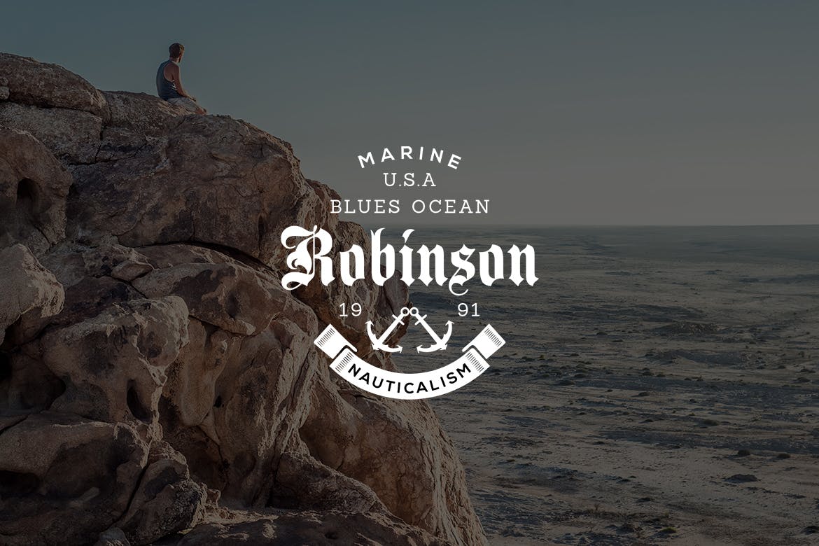 欧美复古设计风格品牌素材库精选LOGO商标模板v38 Vintage Logo & Badge Vol. 38插图(1)