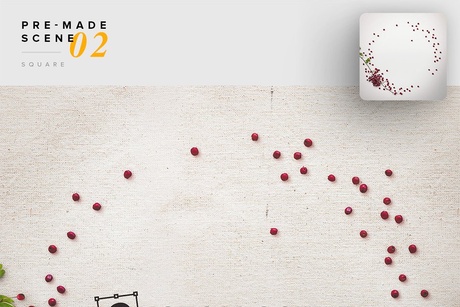 秋天主题场景样机设计素材包[2.39GB] Autumn Edition – Custom Scene插图(4)