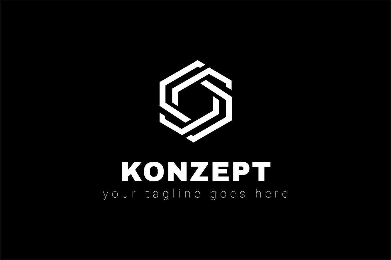 变型六边形图形Logo设计素材库精选模板 Konzept – Multipurpose Logo Design插图