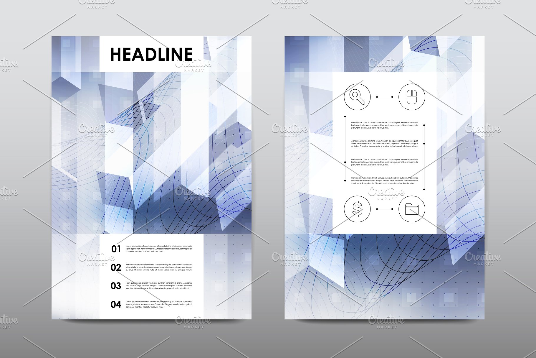 50+企业商业主题宣传小册子模板合集 50+ Business Brochures Bundle插图(25)