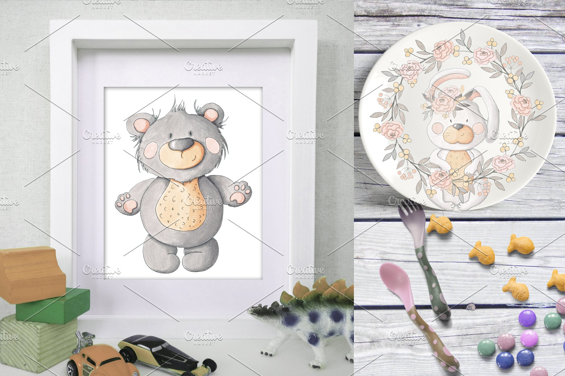 手绘动物素材合集 Hand Drawn Animals Collection插图(5)