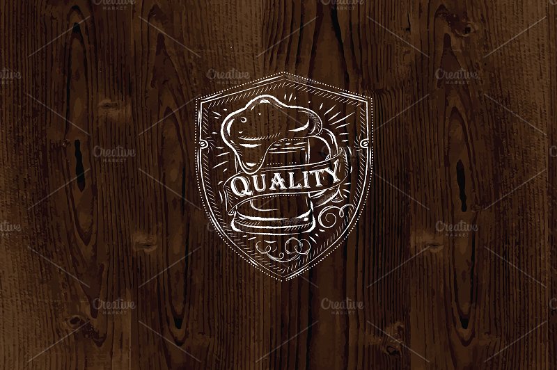 复古啤酒主题设计元素 Vintage design element beer quality插图(4)