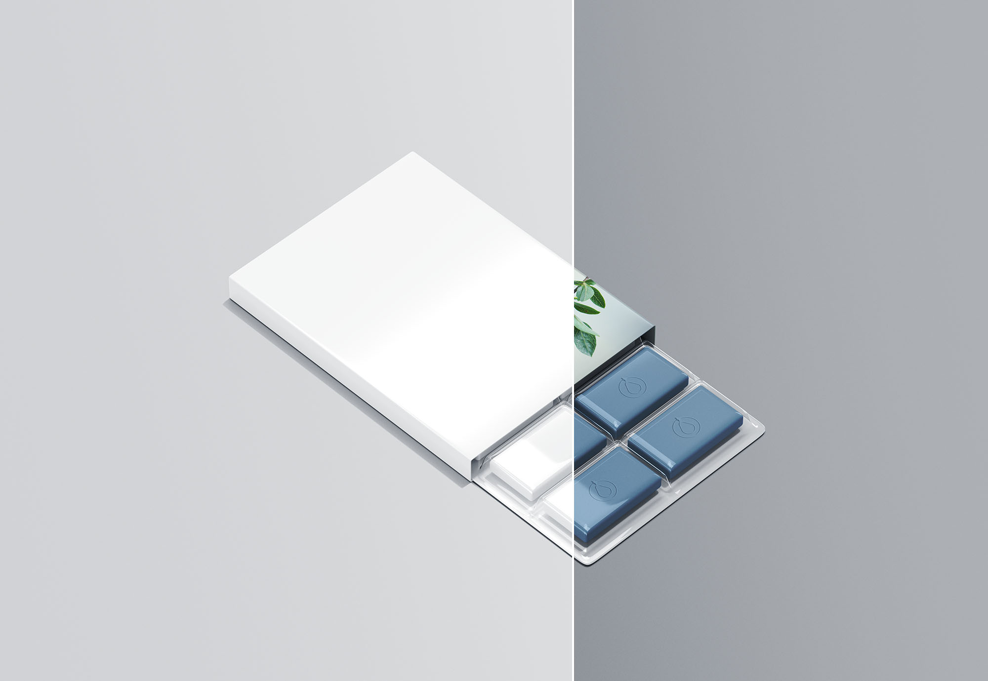 口香糖包装设计图样机模板 Chewing Gum Packaging Mockup插图(1)