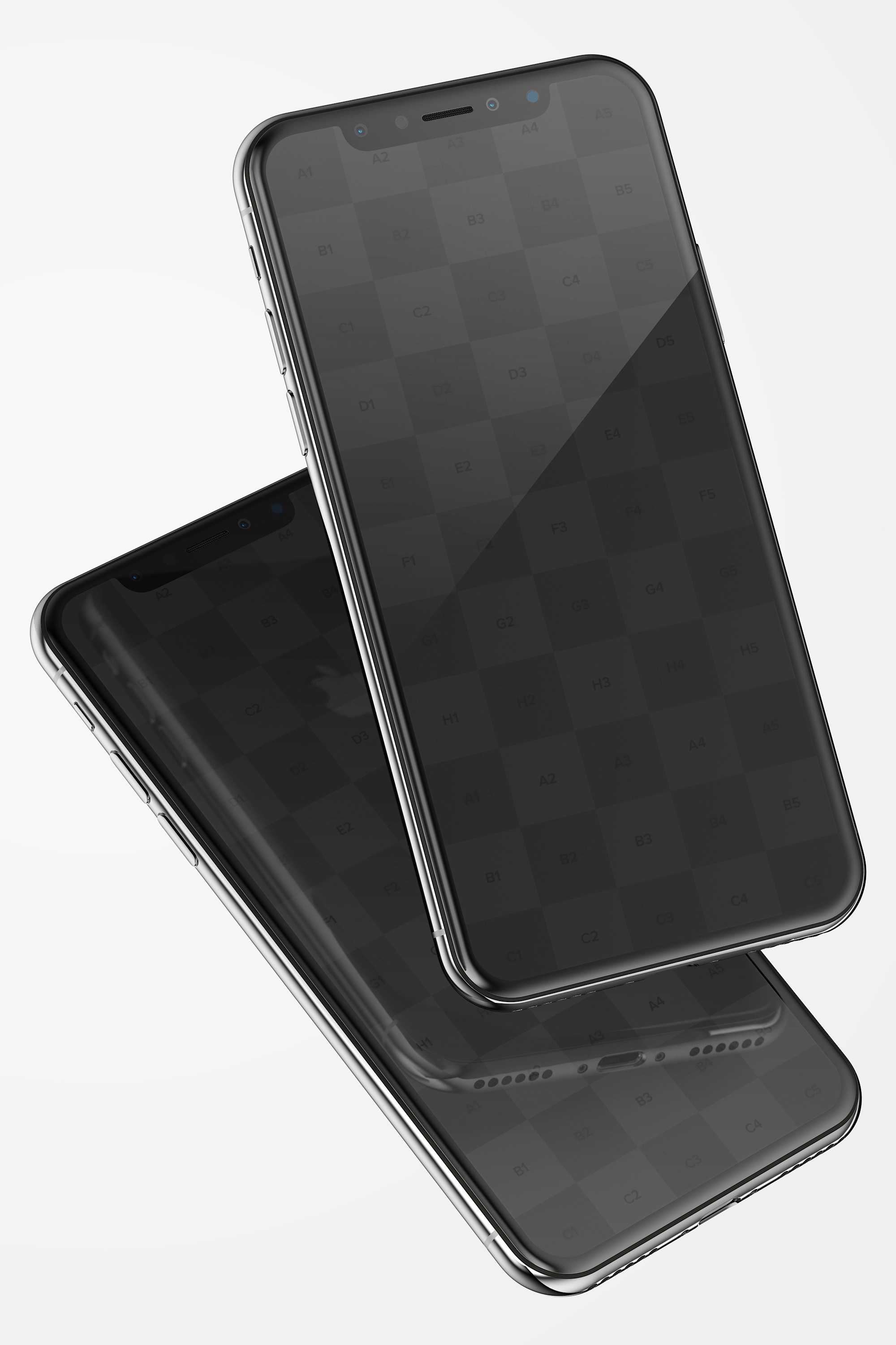 iPhone X智能手机屏幕演示图样机04 iPhone X Mockup 04插图(1)