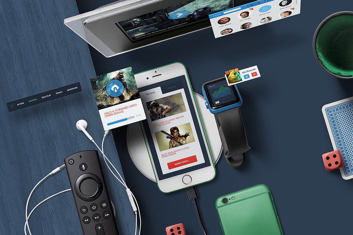 个性化APP&网站设计效果预览样机 App / UI Kit Mockups插图(10)