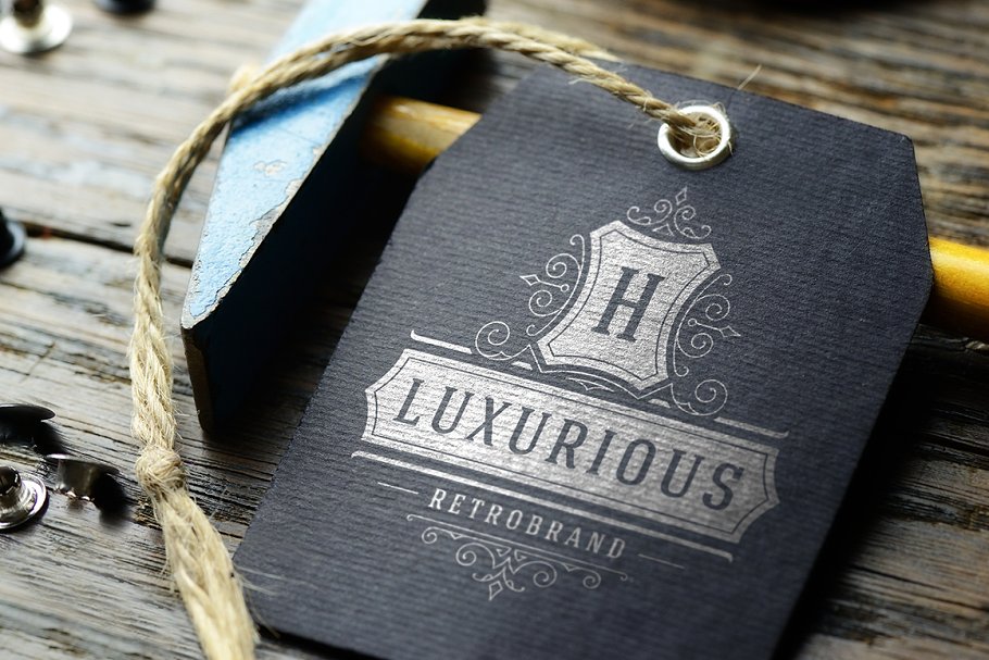 50个奢华装饰Logo及徽章  50 Ornament logos & badges插图(12)