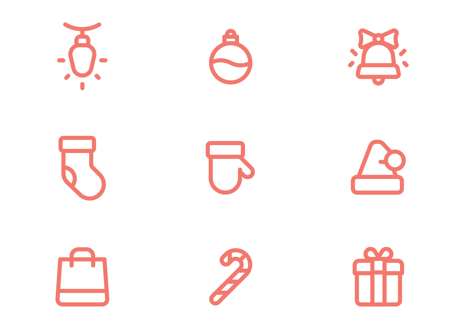 Minimal Christmas Icons
