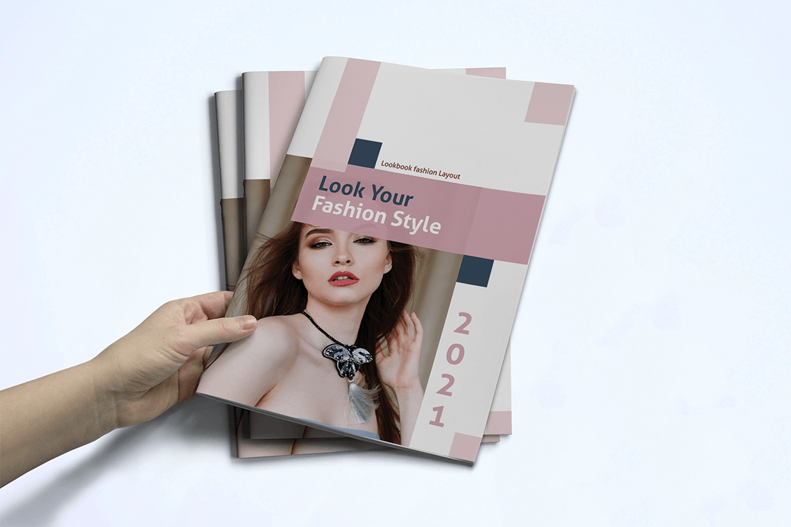 女性时尚服饰产品画册素材库精选Lookbook设计模板 Fashion Lookbook Template插图(1)