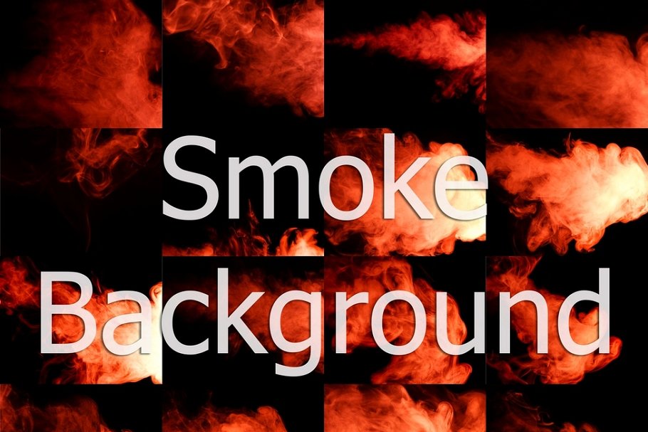 抽象红色烟雾叠层背景 Abstract red smoke hookah.插图