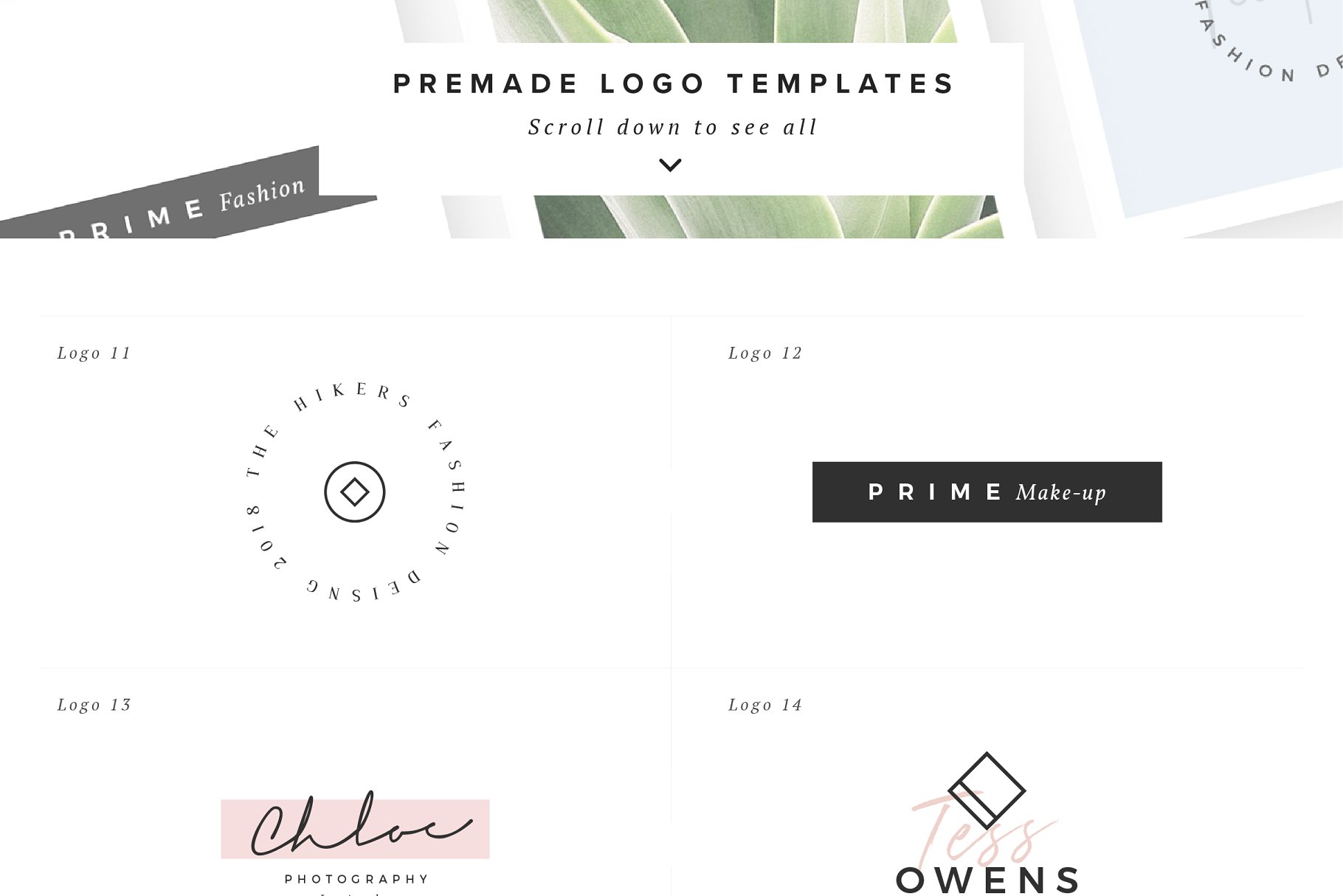 优雅现代标志模板工具合集V1 Boutique Logos – Volume 01插图(4)