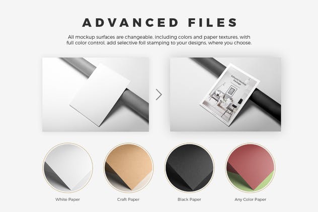 企业画册产品手册样机模板v1 Portrait Brochure Mockup Vol. 1插图(5)