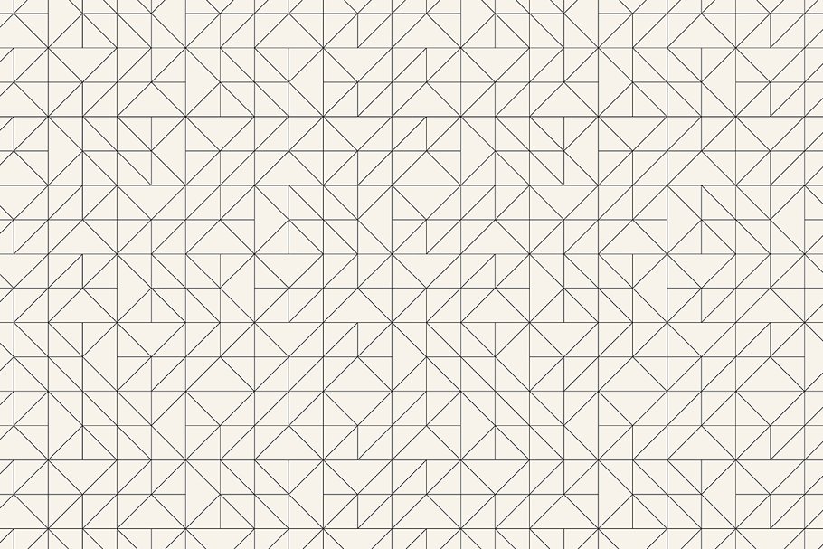 三角形图案无缝纹理 Triangles. Seamless Patterns. Set 4插图(4)