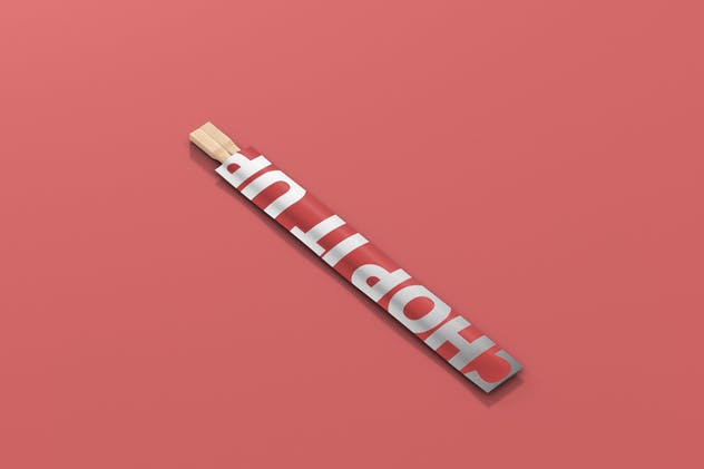 一次性筷子包装样机展示模板 Chopsticks Mockup插图(2)