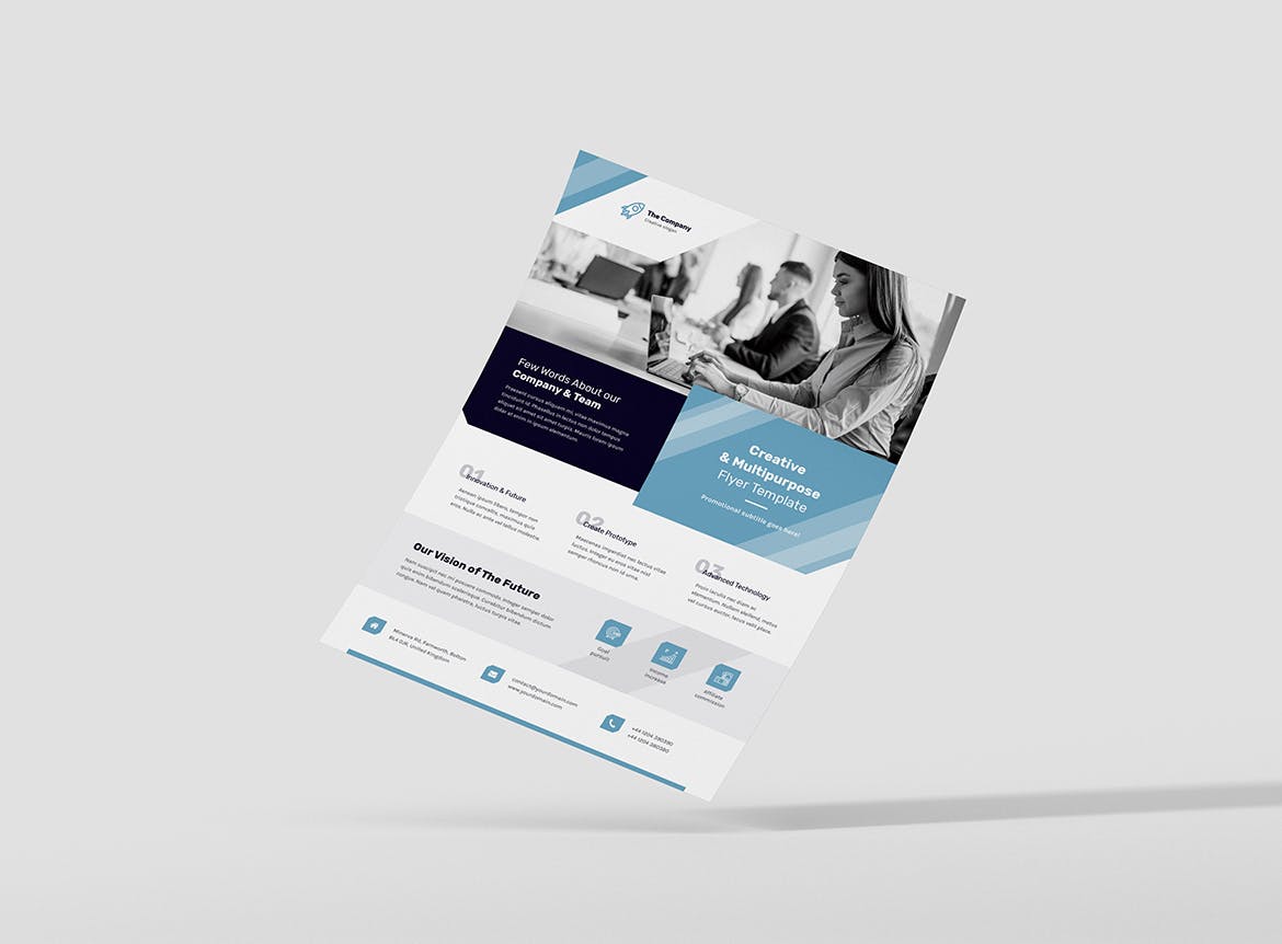 多行业适用创意公司传单设计模板 Flyer – Creative Multipurpose插图(2)
