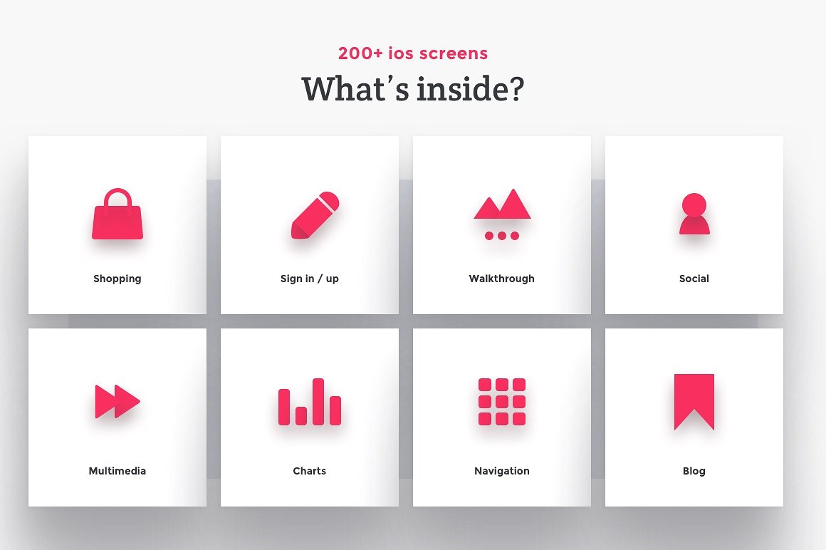 200+iOS 界面 UI 套件素材包 PORTAL UI PACK [SKETCH&PSD]插图(5)