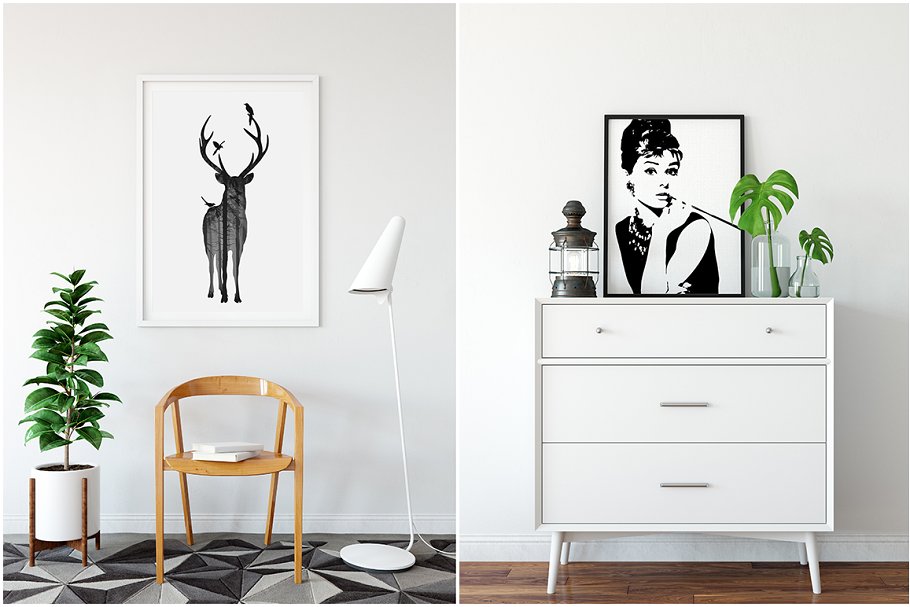 超级现代相框样机组合 Interior Frame Mockup Bundle Vol 3 [2.65GB]插图(5)