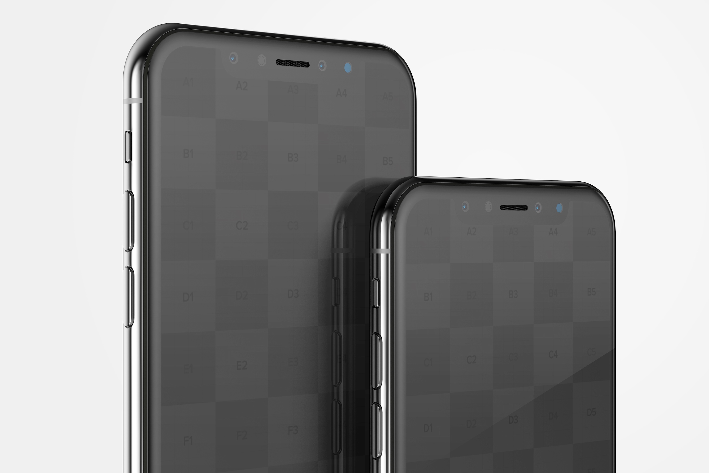 iPhone X手机屏幕UI界面设计局部效果图样机05 iPhone X Mockup 05插图(1)