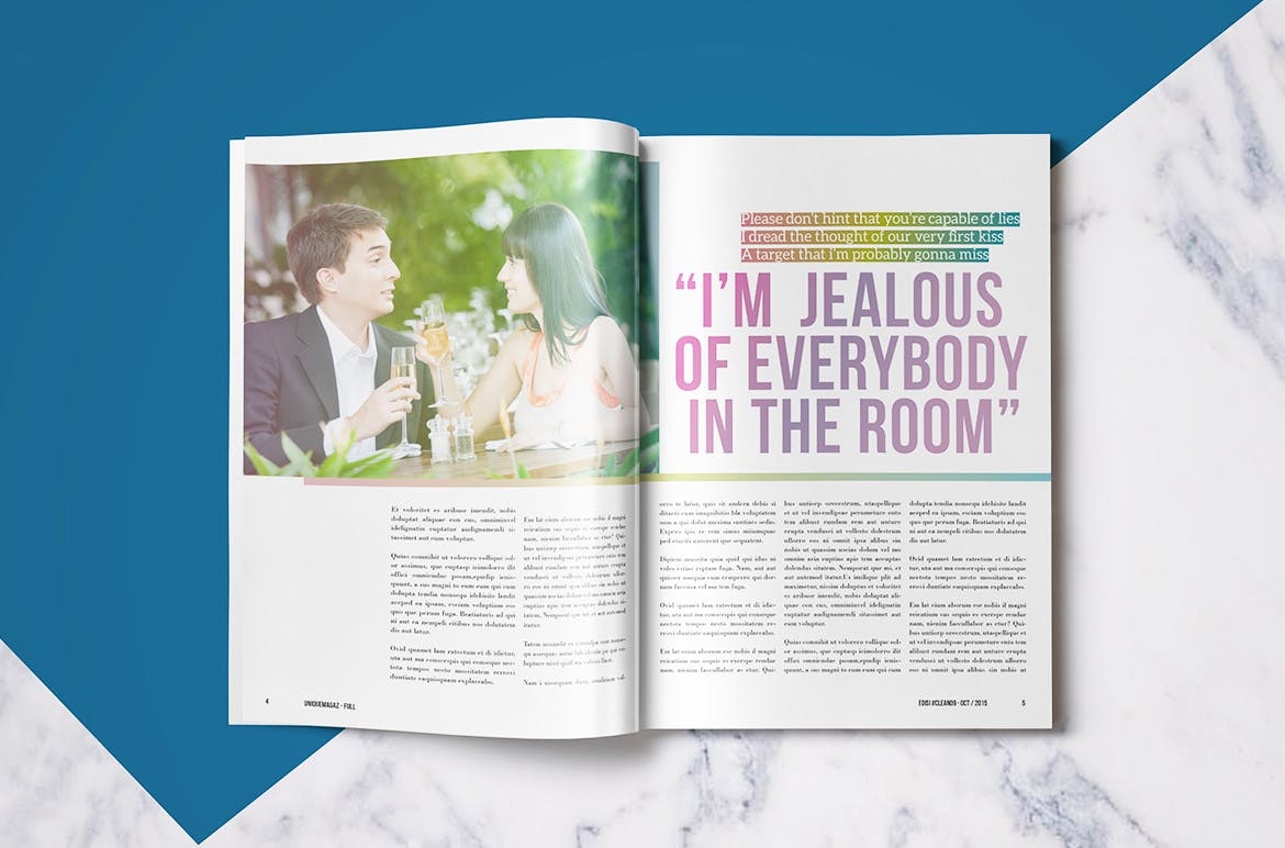 50页创意高端时尚杂志设计模板 50 Pages Creative Magazine插图(4)