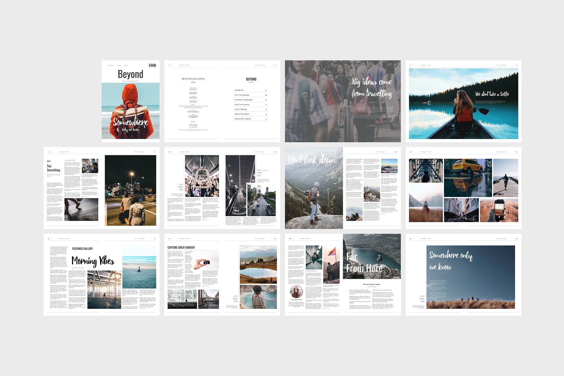 旅行摄影社交主题杂志模板 Beyond Magazine插图(8)