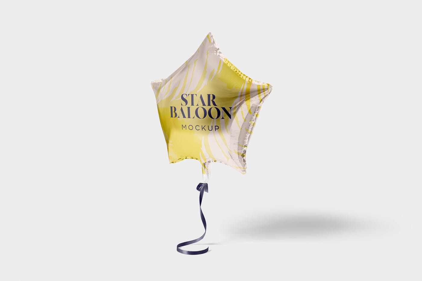 气球星星装饰物图案设计样机素材库精选模板 Star Balloon Mockup插图(3)