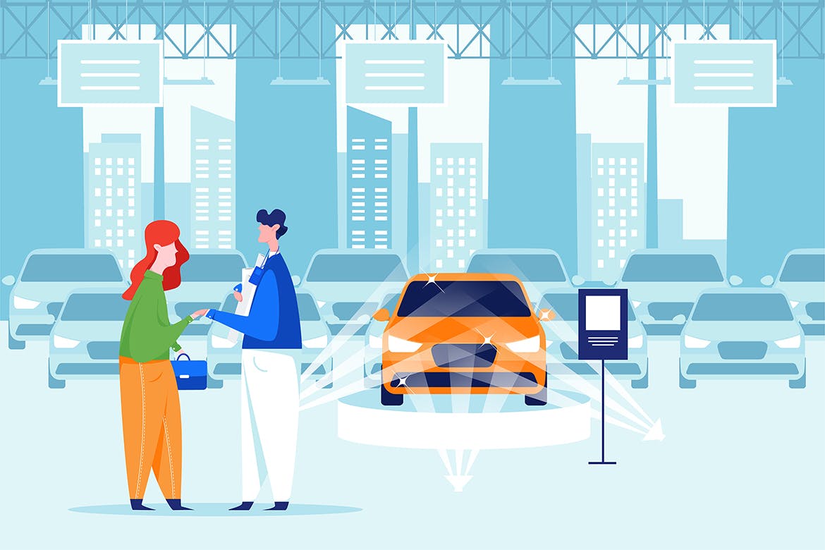 汽车经销商主题矢量插画素材包 Car Dealership Vector Illustration Pack插图(10)