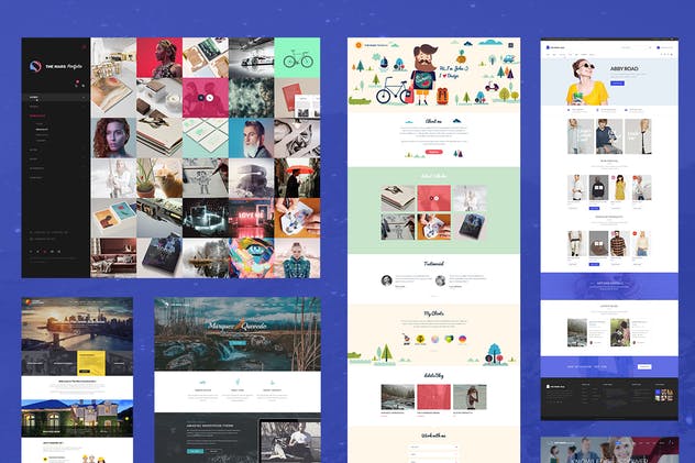 多行业适用企业官网设计PSD模板 The Mars – Multipurpose Creative Template插图(3)