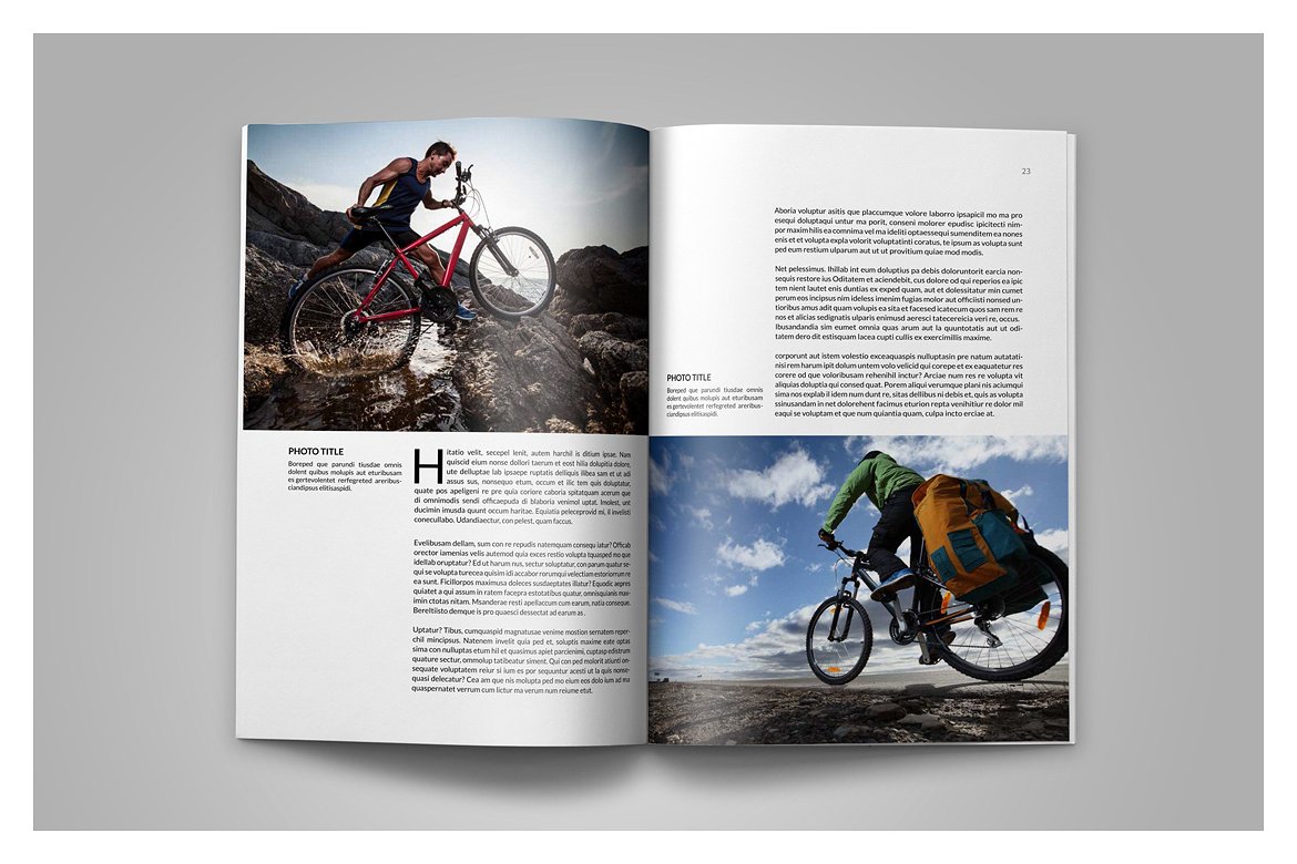 时尚简易时尚大图杂志（画册）模板插图(11)