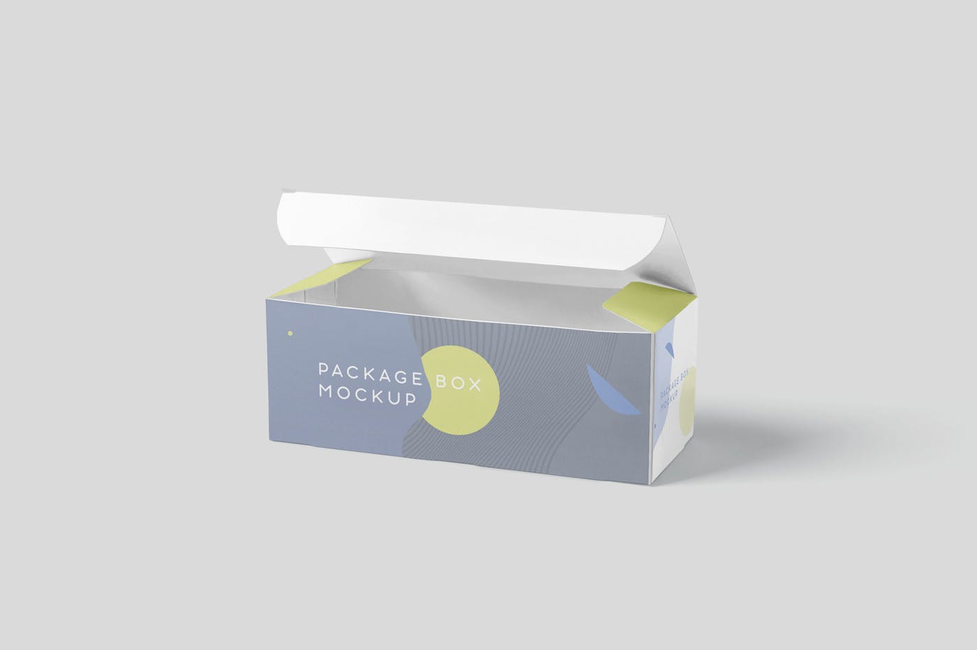 宽矩形包装盒外观设计效果图素材库精选 Package Box Mock-Up Set – Wide Rectangle插图(2)