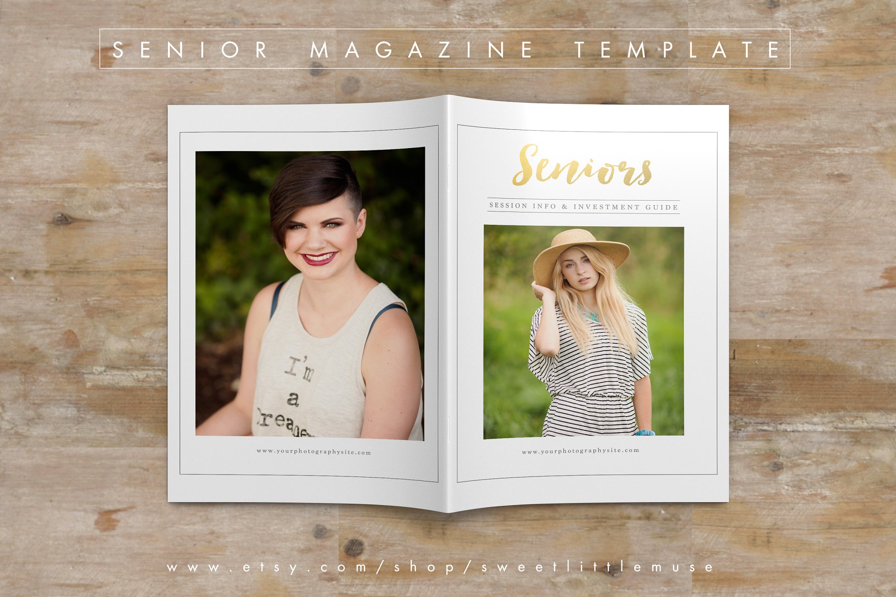 资深摄影师杂志模板 Senior Photography Magazine Template插图(1)