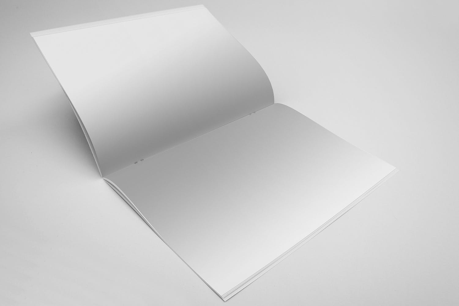 A4宣传小册子/企业画册翻页视图样机素材库精选 A4 Brochure Mockup Open Pages插图(1)